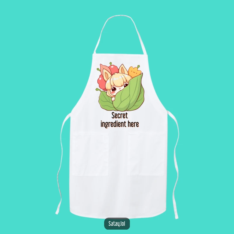 Funny Satay Apron: Grinning Chef, Perfect Kitchen Gift!