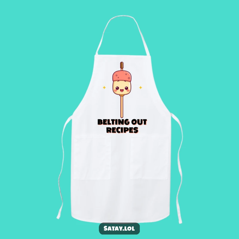 Funny Satay Mic Apron: Cook with Your Own Spotlight