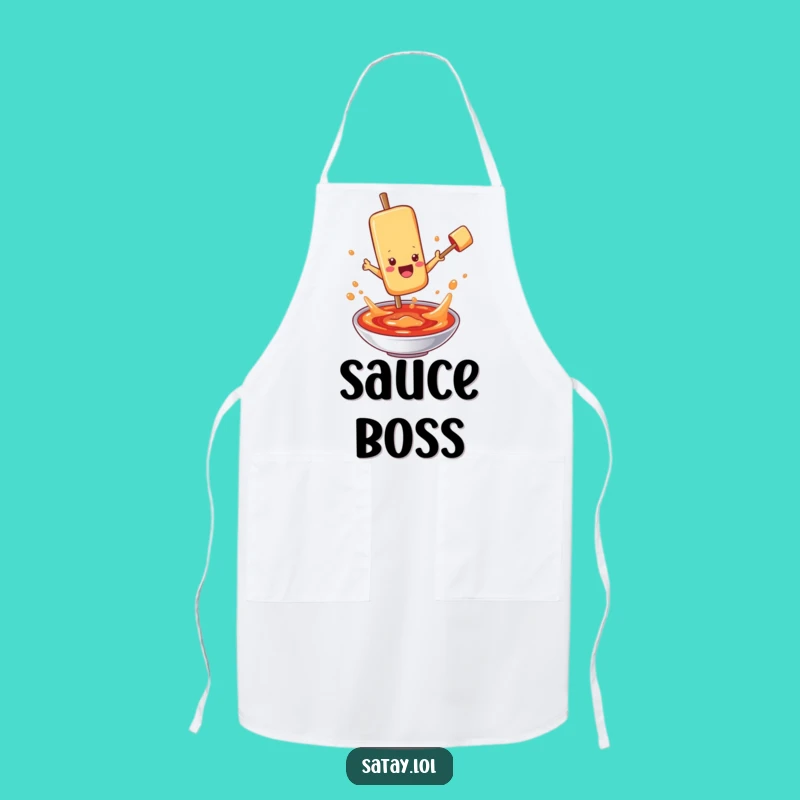 Funny Satay Skewer Sauce Apron: Diving Chef, Hilarious Kitchen Funny Gift
