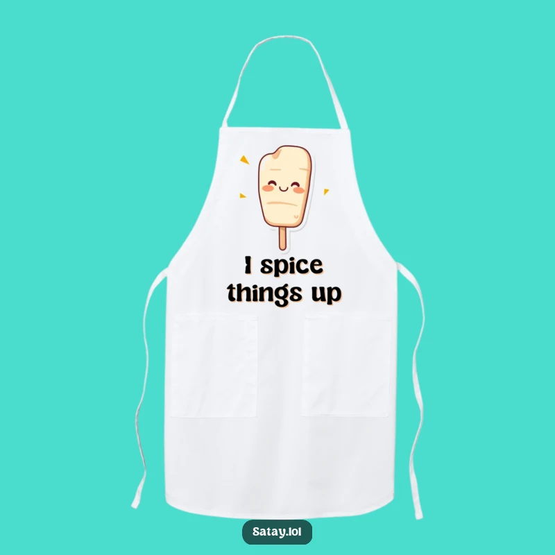 Funny Wiggling Satay Skewer Apron - Cheerful Chef's Kitchen Essential