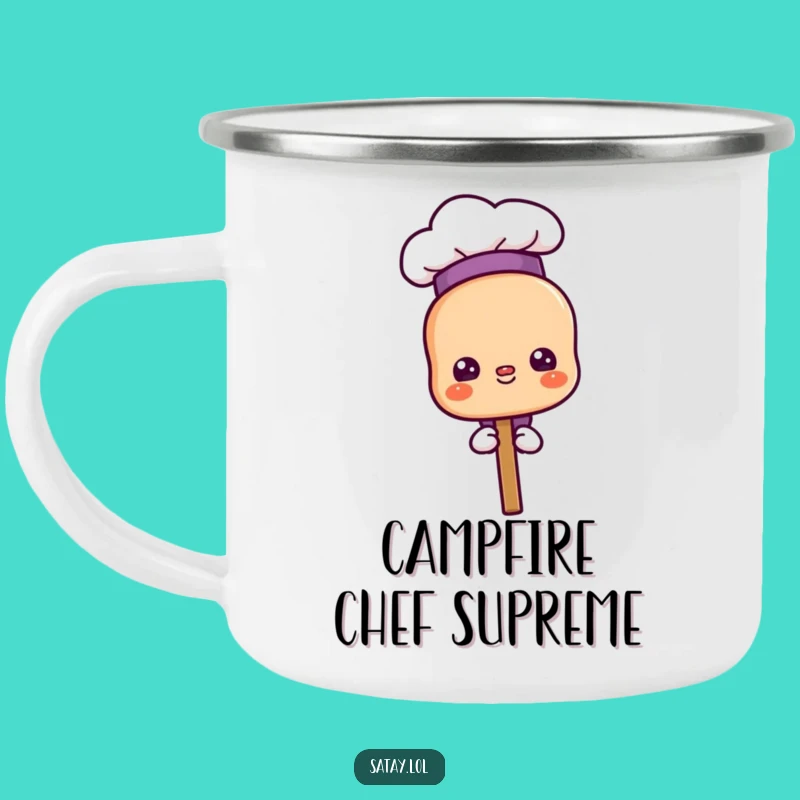 Funny Proud Chef Satay Camping Mug - Durable Culinary Style, Perfect Outdoor Gift
