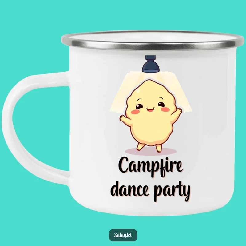 Funny Satay Dancer Camping Mug: Durable Spotlight Performance Cup, a Perfect Funny Gift for Outdoors