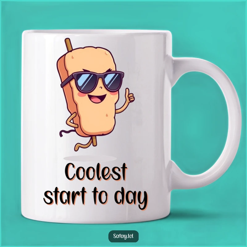 Funny Cool Satay Mug: Sip in Style with This Confident Skewer