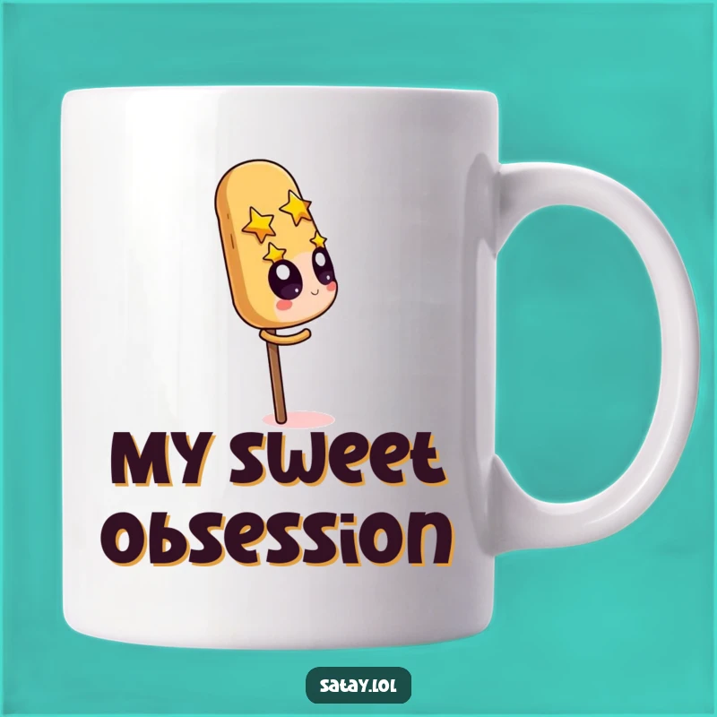 Funny Satay Skewer & Peanut Mug: Hilarious Foodie Gift for Nut Lovers