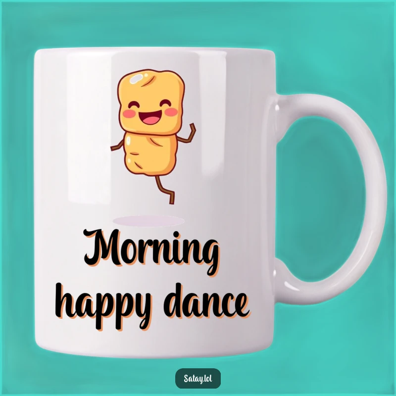 Funny Satay Skewer Jigging Mug: Joyful Grinning Skewer Drinkware, Hilarious Foodie Gift