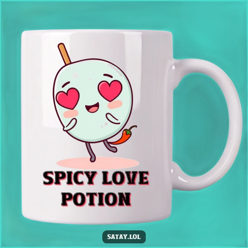 Funny Satay Skewer Love Mug: Chili Chase, Adorable & Hilarious Funny Gift