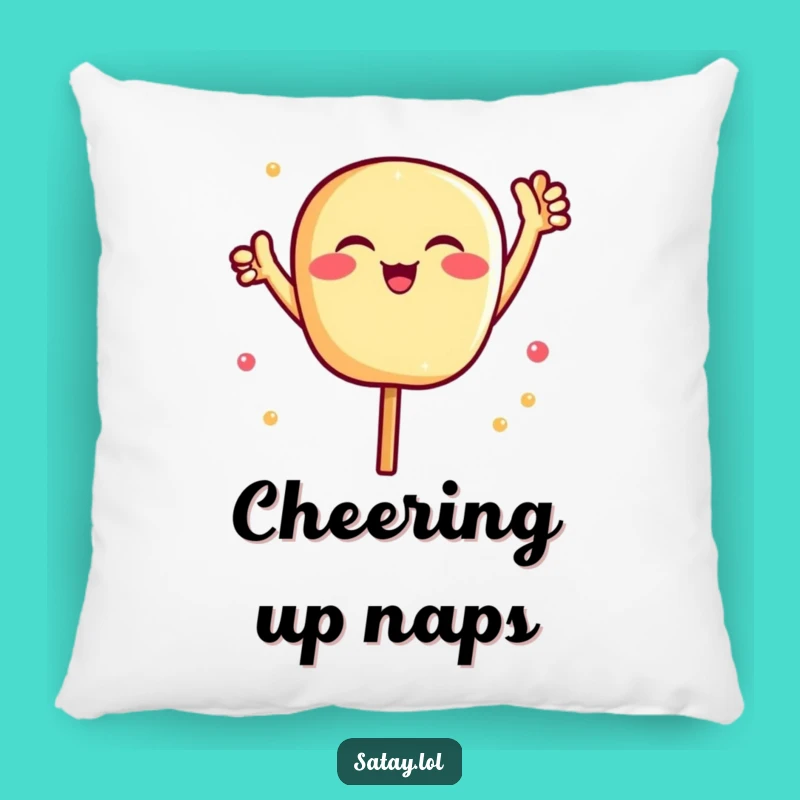 Funny Satay Pillow - Cheerful Foodie Comfort, Cozy Funny Gift