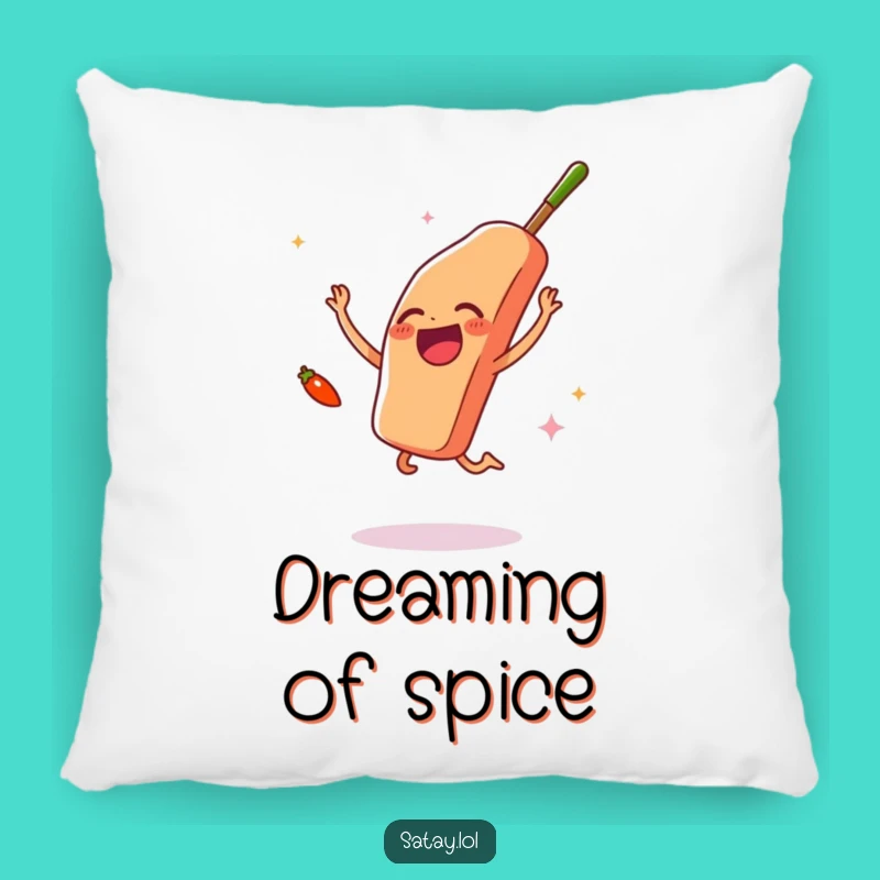 Cozy Funny Satay & Chili Joy Pillow: Cuddle Up with Spice and Smiles