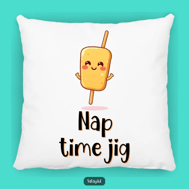 Cozy Funny Satay Skewer Jig Pillow: Cuddle Up with Comedy