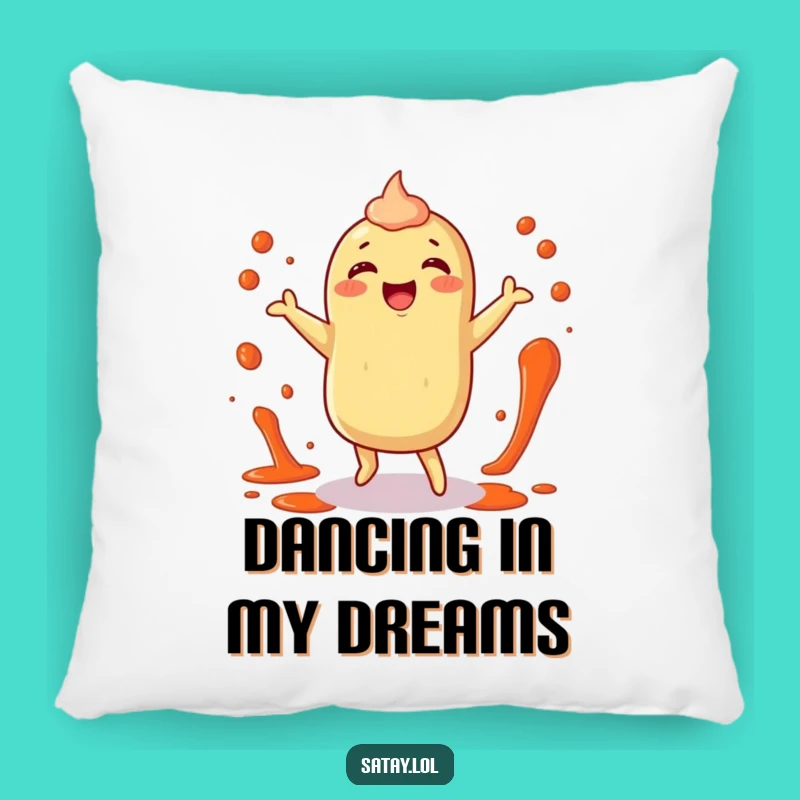 Funny Satay Pillow: Happy Dancer Comfort, Perfect Gift!