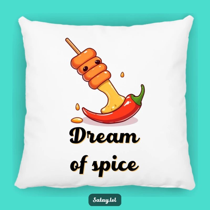 Funny Satay Skewer Chili Pillow: Comfy Spice for Your Home, Perfect Gift