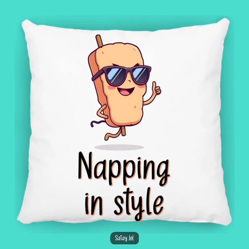 Funny Cool Satay Pillow: Get Cozy with This Confident Skewer