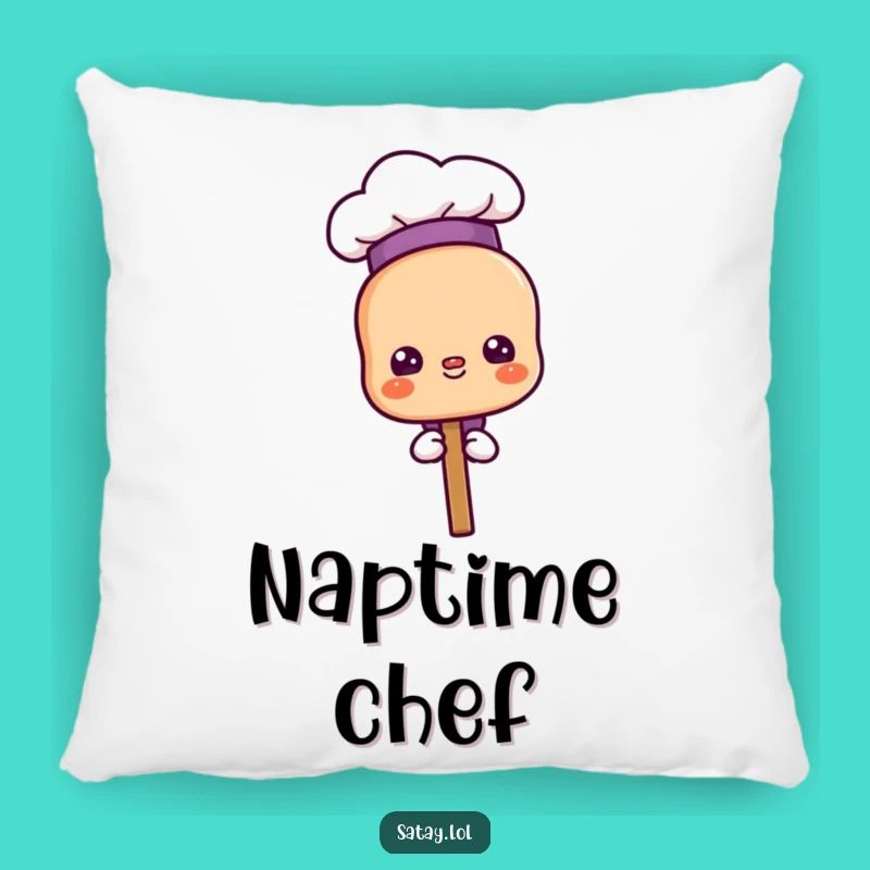 Funny Proud Chef Satay Pillow - Culinary Comfort, Chef Accent for Home, Great Gift