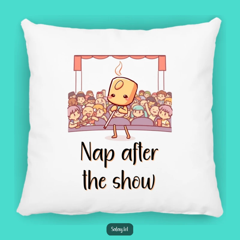 Funny Satay Bowing Pillow: Theatrical Comfort Cushion, a Perfect Funny Gift for Cozy Nights