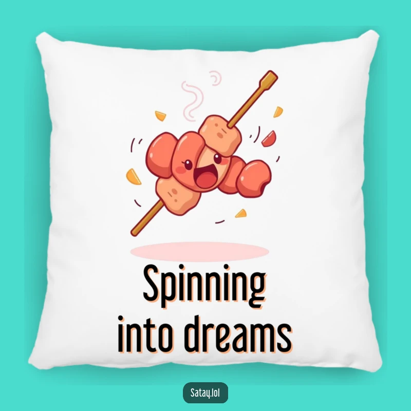 Funny Satay Skewer Dancing Pillow: Snuggle Up with this Hilarious Skewer