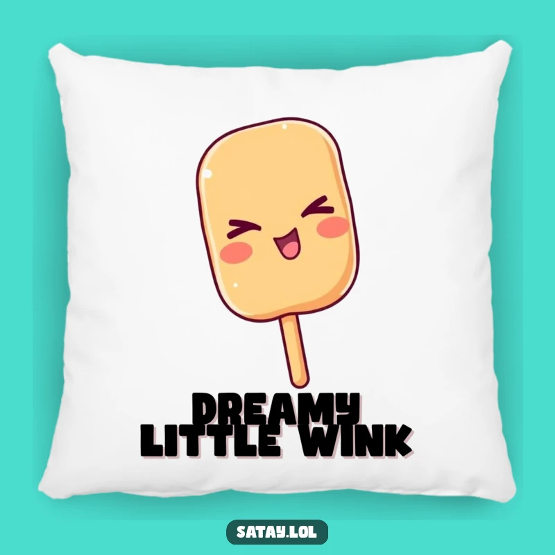 Funny Satay Wink Pillow: Cozy Skewer Comfort, a Perfect Funny Gift for Relaxation