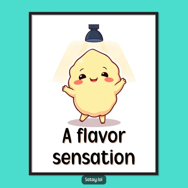 Funny Satay Dancer Digital Art: Instant Spotlight Performance Download, a Perfect Funny Gift