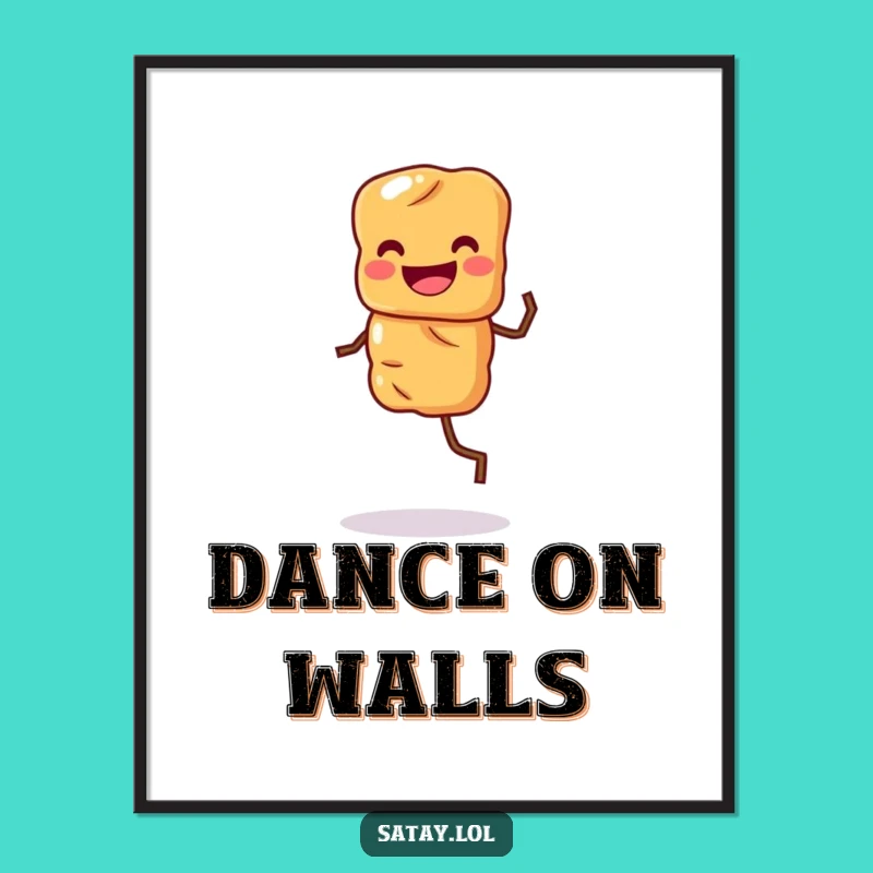 Funny Satay Skewer Digital Art: Jigging Skewer Print for Foodie Homes, Instant Funny Gift