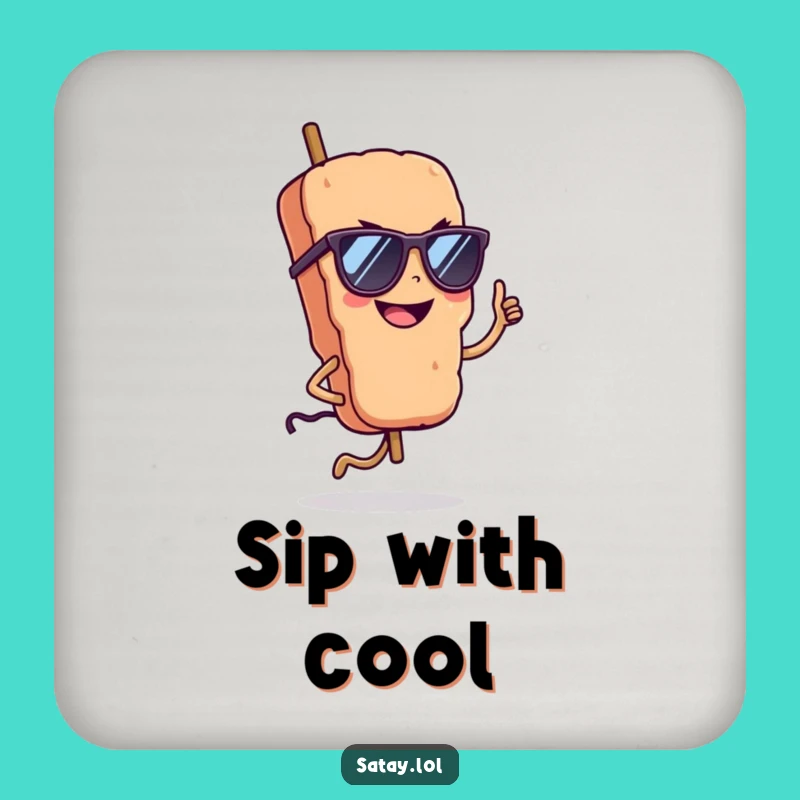 Funny Cool Satay Coaster: Protect Surfaces with Skewer Style