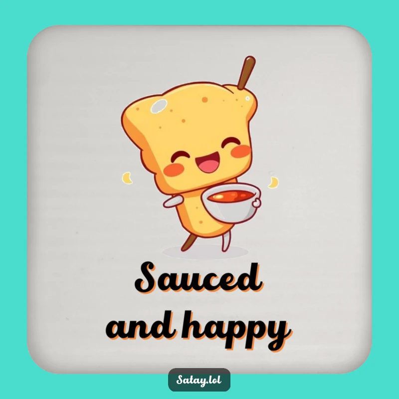Funny Wiggling Satay Skewer Coaster: Happy Drip Protection - Set of Funny Gifts!