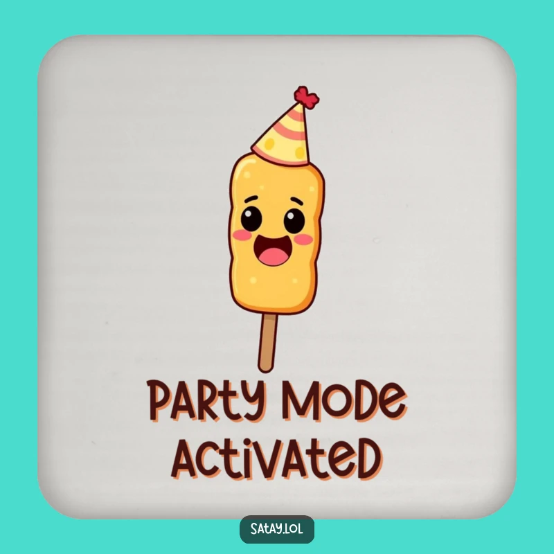 Funny Party Satay Skewer Coaster - Excited Surface Protector