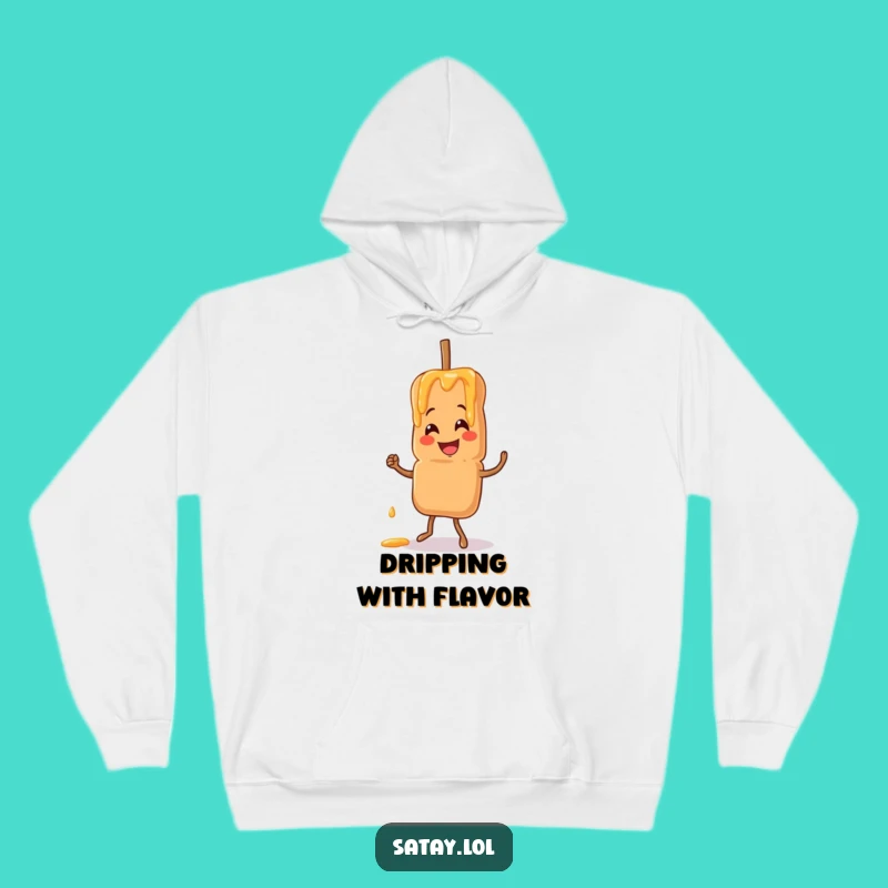 Funny Satay Skewer Jigging Hoodie: Cozy & Hilarious Foodie Gift