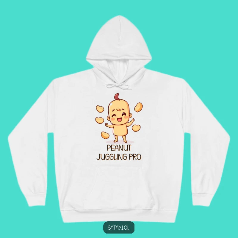 Funny Juggling Satay Hoodie - Cozy Foodie Fun, Perfect Gift for Chefs
