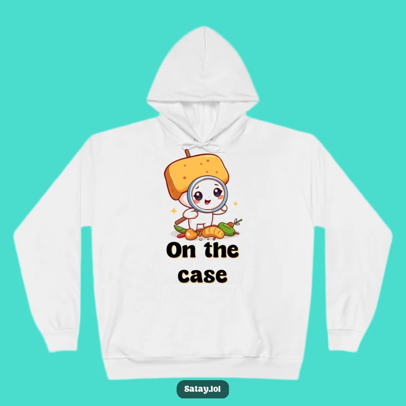 Funny Satay Skewer Detective Hoodie: Cozy Up with this Hilarious Investigator