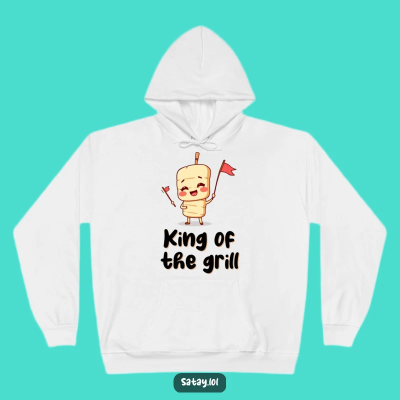 Funny Satay Skewer Hoodie - Dramatic Pose Sweatshirt, Grill Master Gift