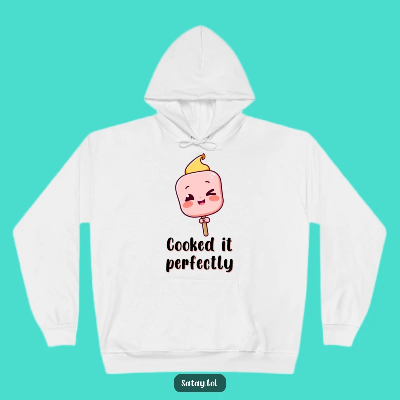 Funny Satay Skewer Winking Hoodie: Cozy Confidence for Skewer Masters