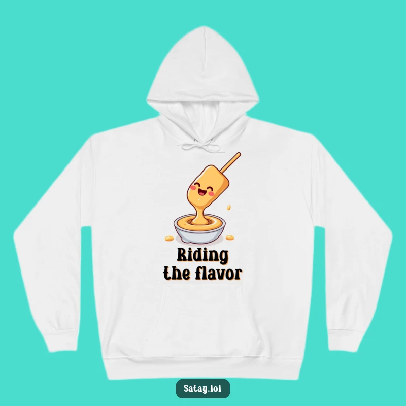 Cozy Funny Satay Skewer Peanut Sauce Slide Hoodie: Comfort with a Smooth Finish