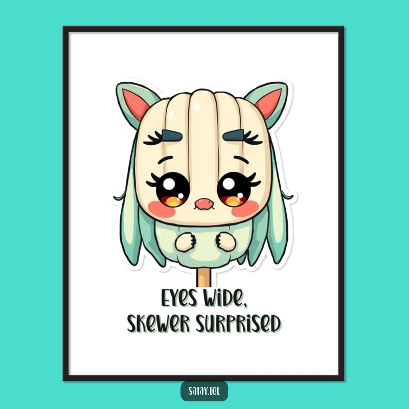 Funny Satay Skewer Surprise Wall Art - Free Printable