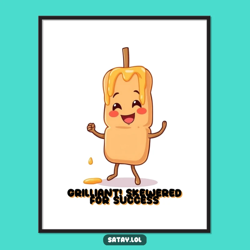 Free Printable Wall Art: Satay Skewer's Jig for Foodie Fun