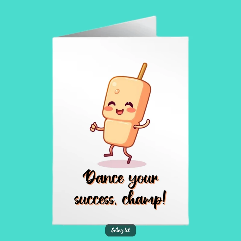 Satay Skewer Jig Congrats Card - Free Printable Dance