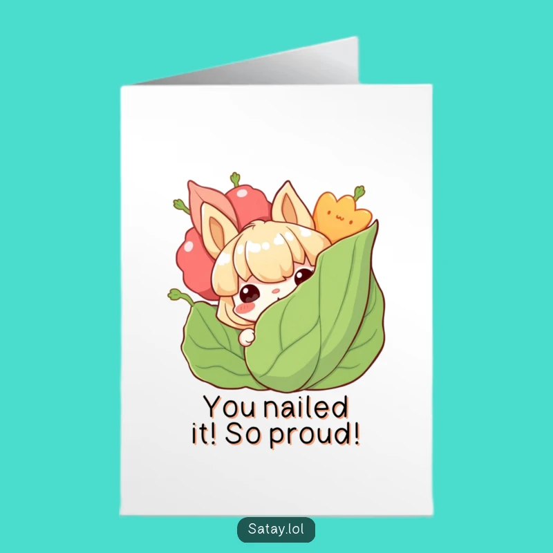Free Printable Satay Congrats Card: Delicious Downloadable for Your Tasty Triumph!