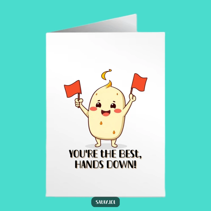 Free Printable Thank You Card: Satay's Grill Flag for a Grateful DIY Gift