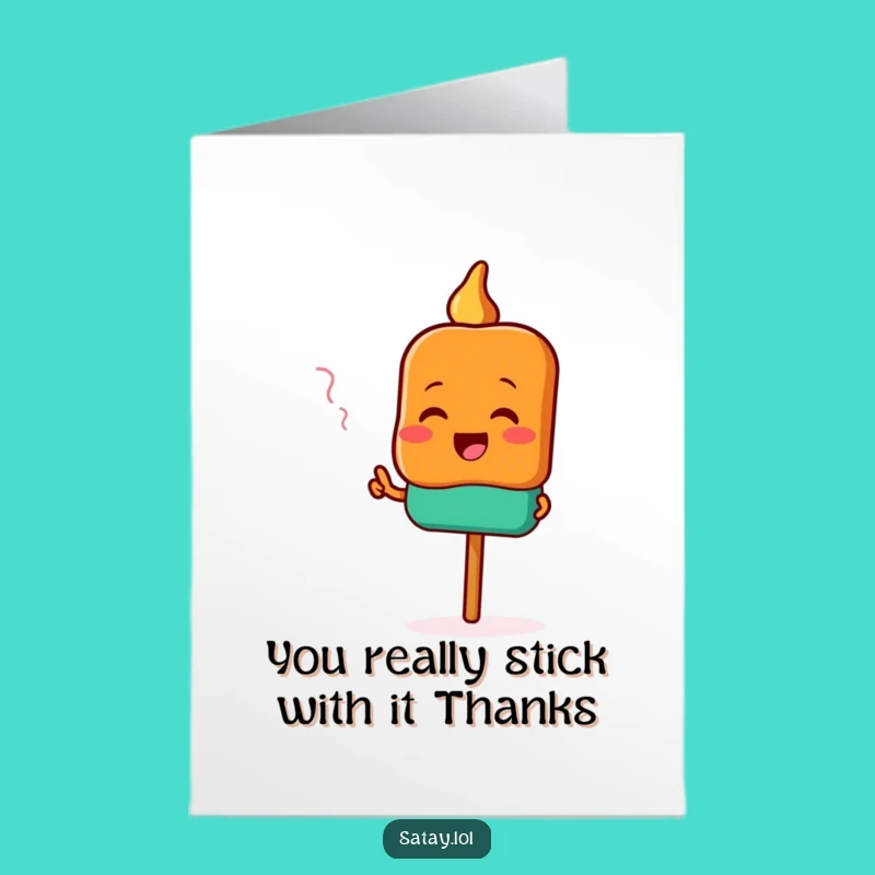 Free Printable Satay Thank You Card - Grateful Flavor Downloadable