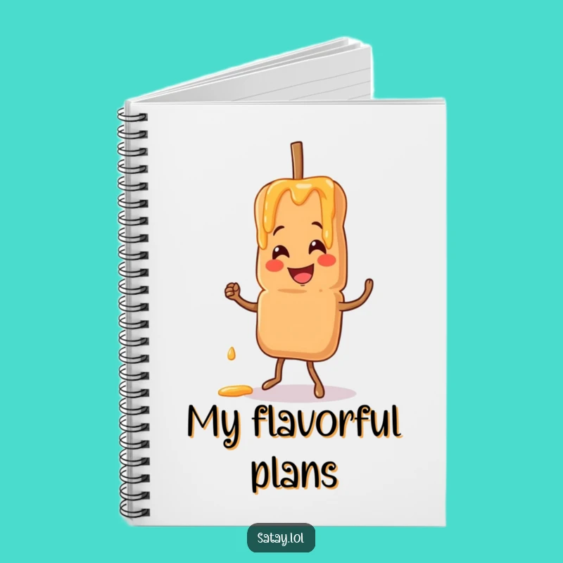 Funny Satay Skewer Jigging Notebook: Hilarious Gift for Foodie Writers