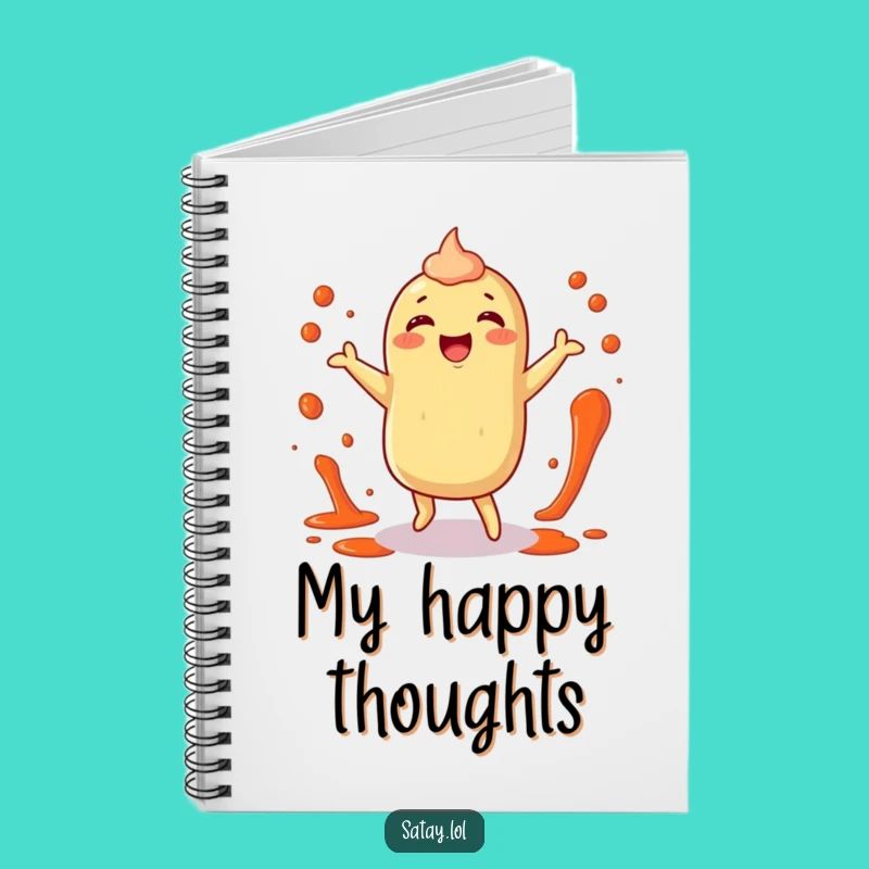 Funny Satay Notebook: Happy Dancer Diary, Perfect Gift!