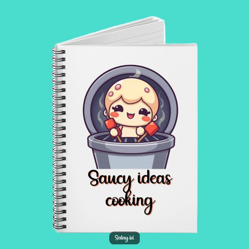 Funny Satay Skewer Notebook: Grill Peeker Journal, Ideal Foodie Funny Gift