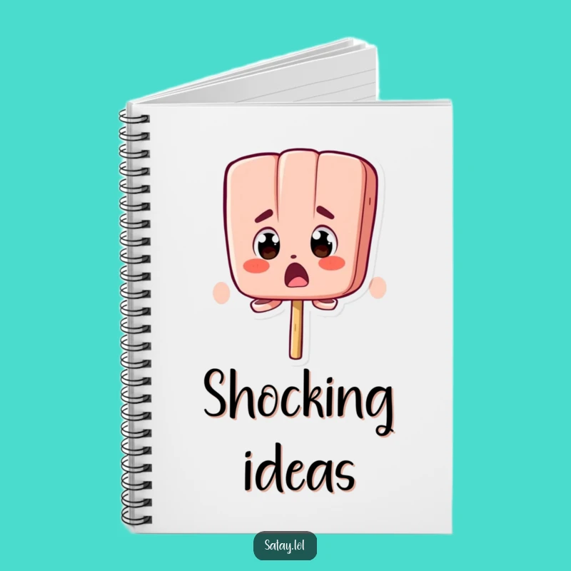 Funny Surprised Satay Skewer Notebook: Bug-Eyed Skewer Journal, Reaction Funny Gift