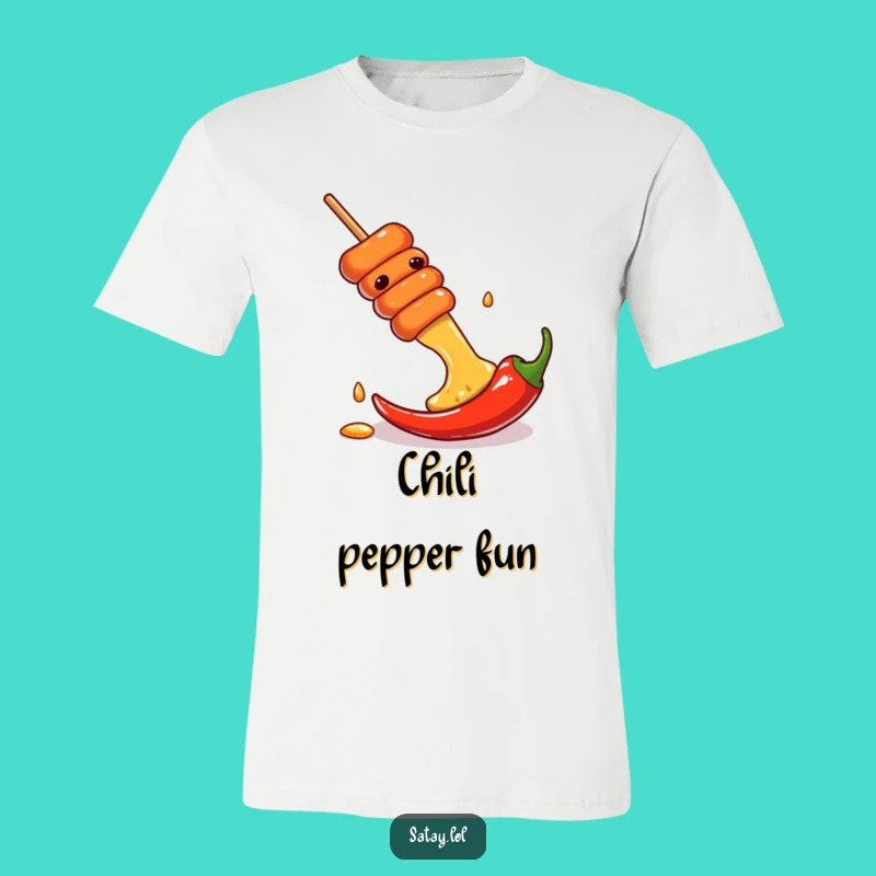 Funny Satay Skewer Chili Slide T-Shirt: Bold Humor, Perfect Gift for Adventurers