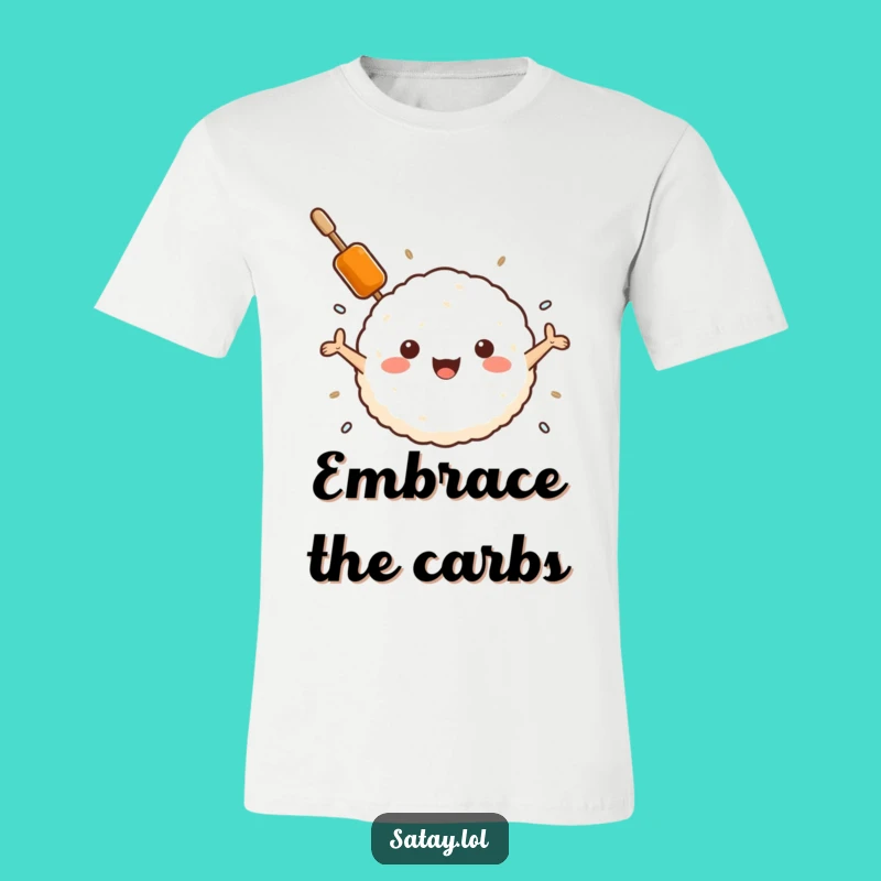 Funny Satay Skewer Hugs Rice Ball T-Shirt: Wear Your Love for Pairings