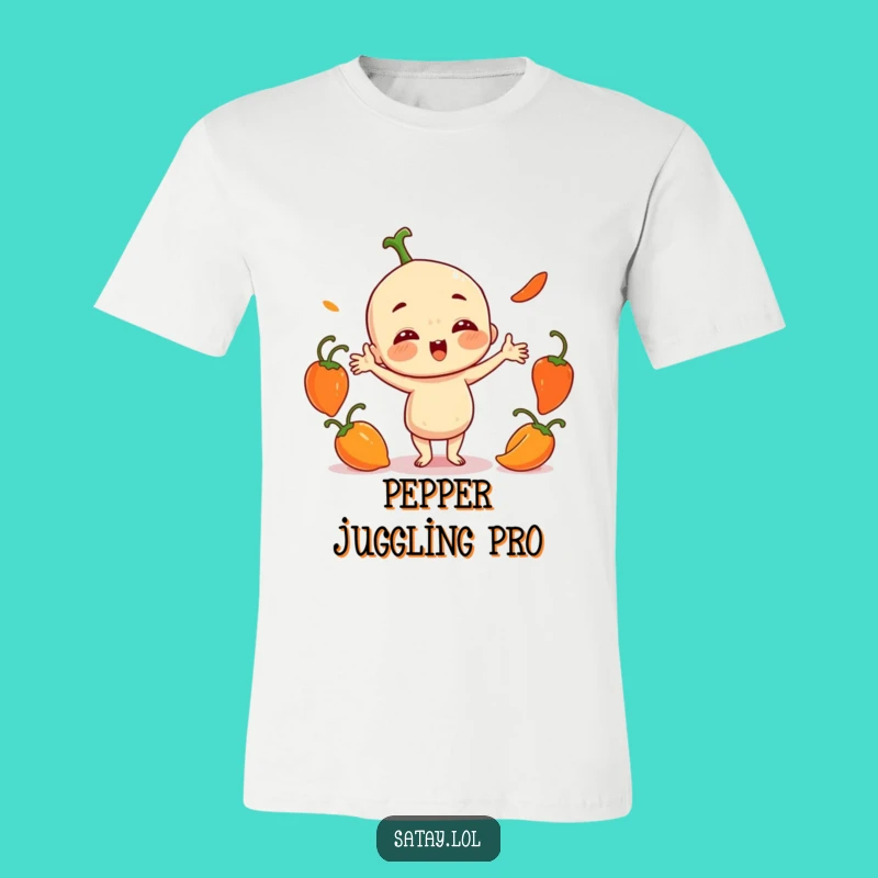 Funny Satay Juggling Chili T-Shirt: Wear Your Heat with Humorous Style
