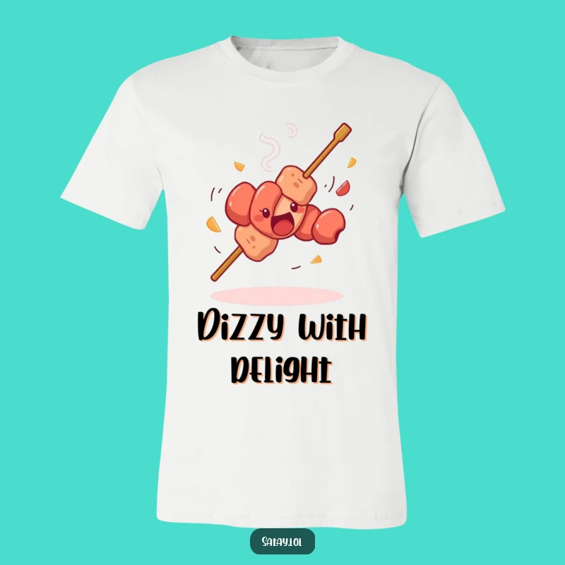 Funny Satay Skewer Dancing T-Shirt: Hilarious Skewer Spin Tee Gift