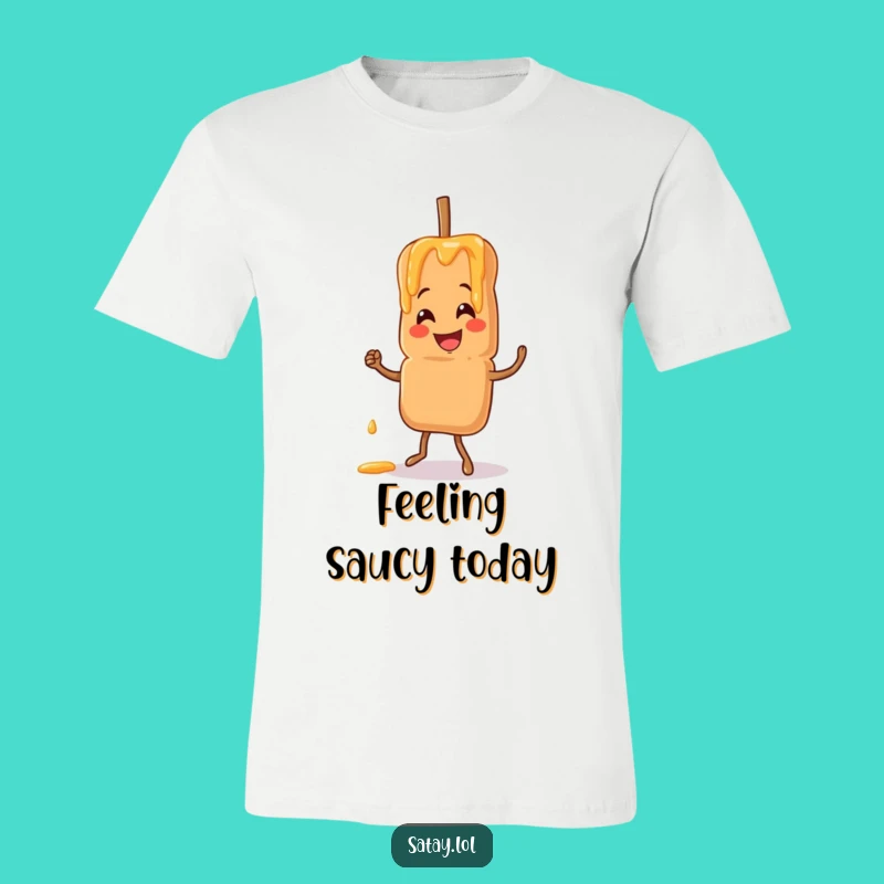 Funny Satay Skewer Jigging T-Shirt: Hilarious Foodie Apparel Gift