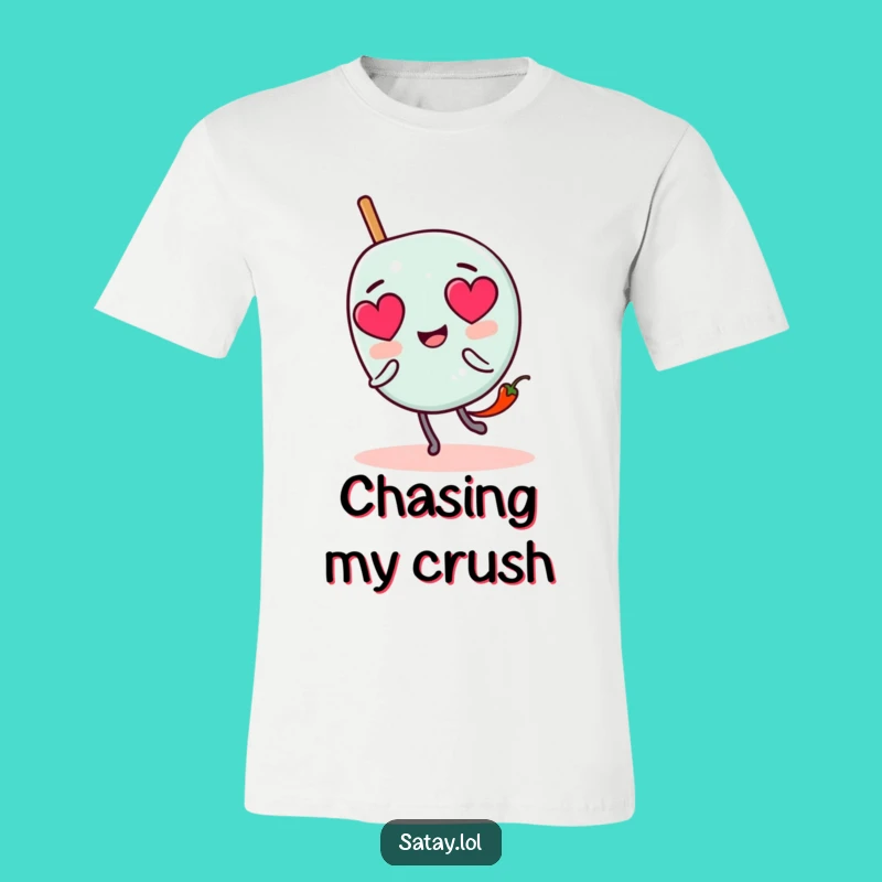 Funny Satay Skewer Love T-Shirt: Chili Chase Tee, Cute & Hilarious Funny Gift
