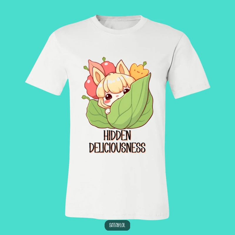 Funny Satay T-Shirt: Grinning Skewer Surprise, Perfect Gift!