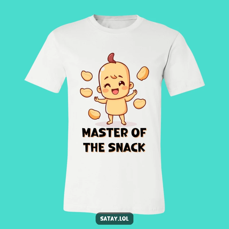 Funny Juggling Satay T-Shirt - Happy Skewer Humor, Great Gift for Foodies