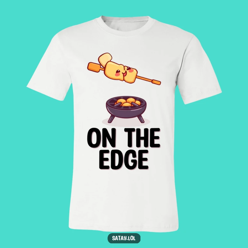 Funny Satay Skewer Grill Balance T-Shirt: Wear Your Boldness